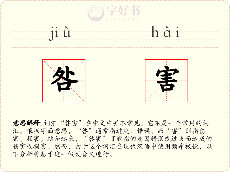 咎害