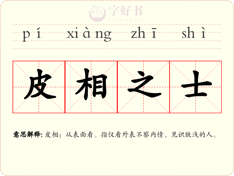 皮相之士