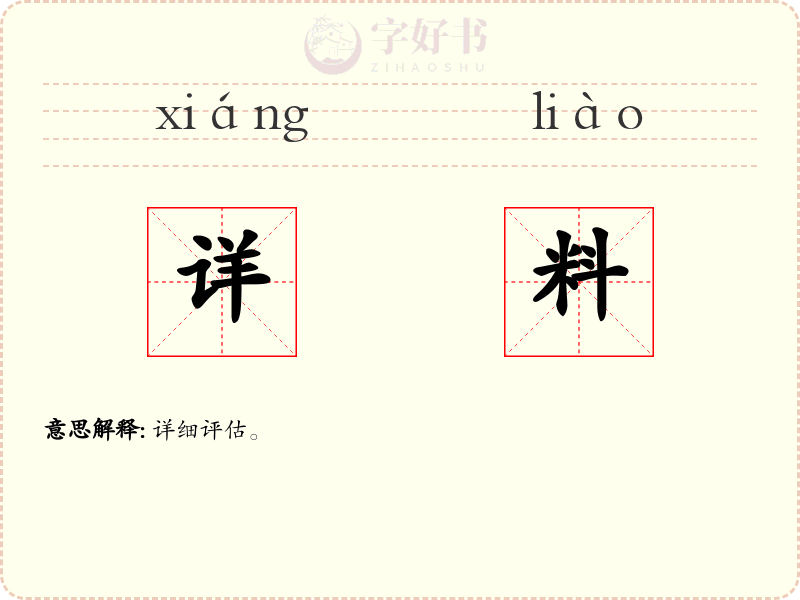 详料