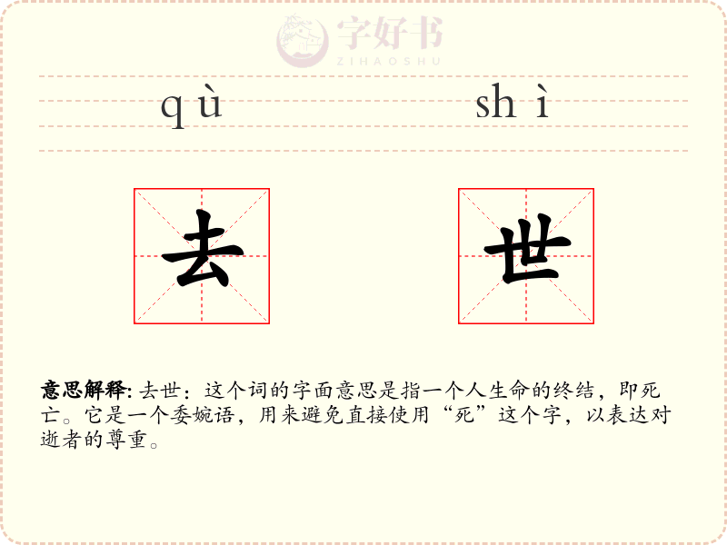 去世
