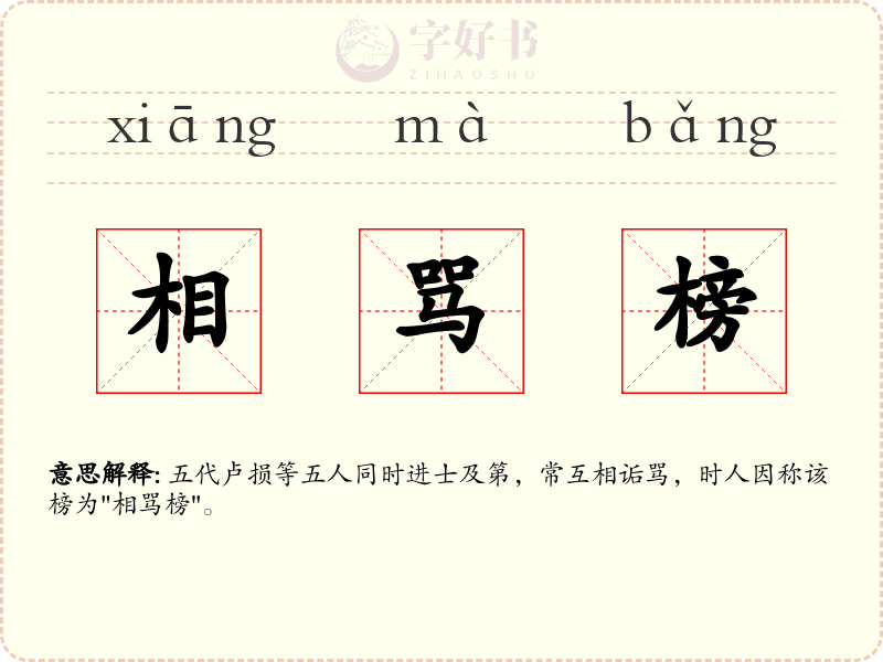 相骂榜