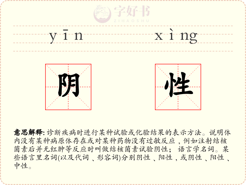 阴性