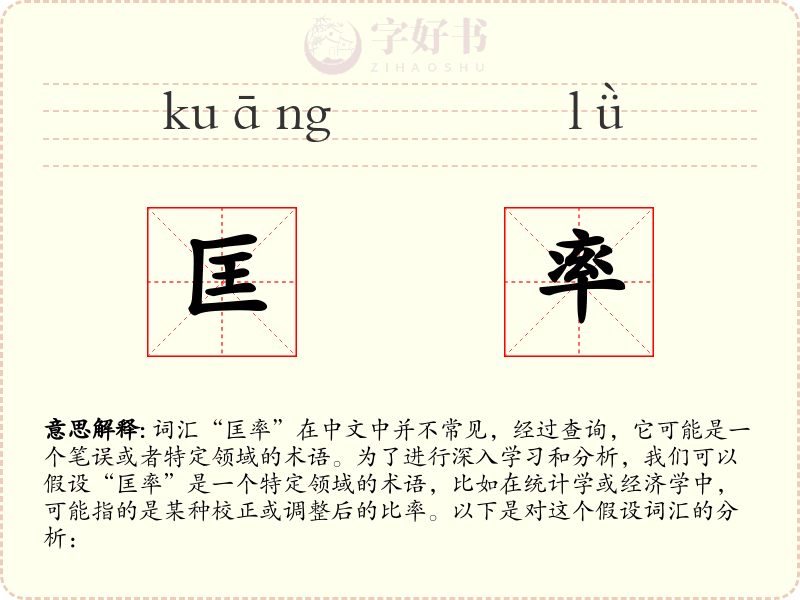 匡率