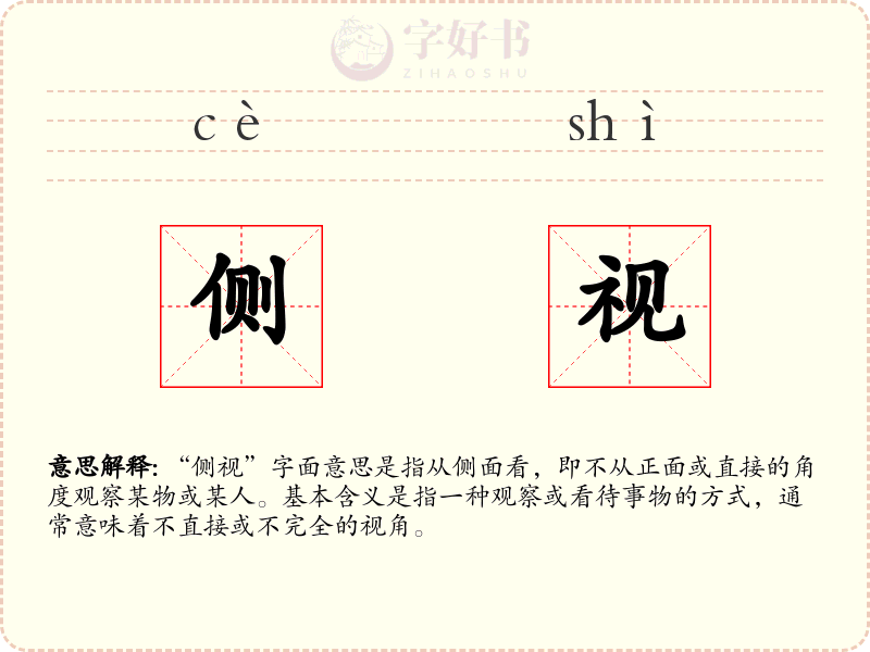 侧视