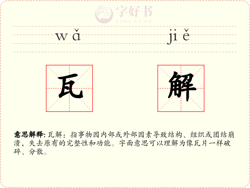 瓦解