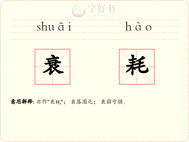 衰耗