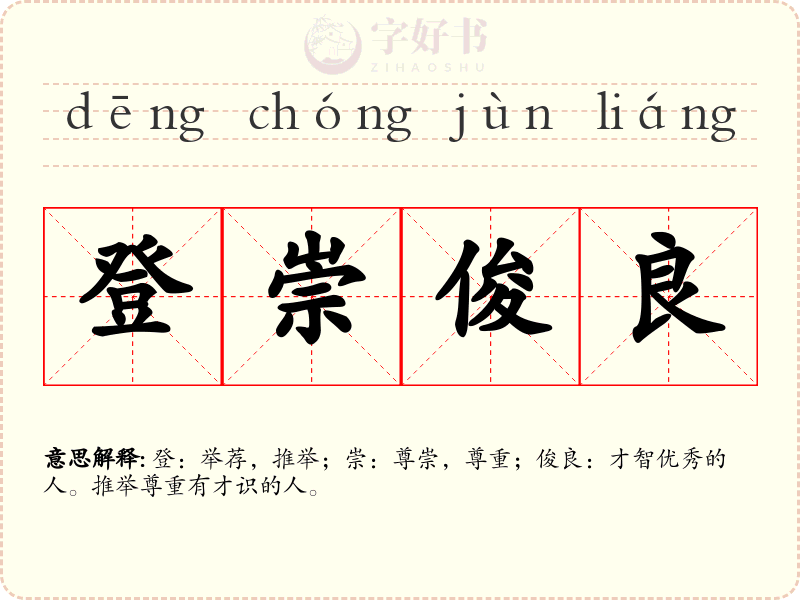 登崇俊良