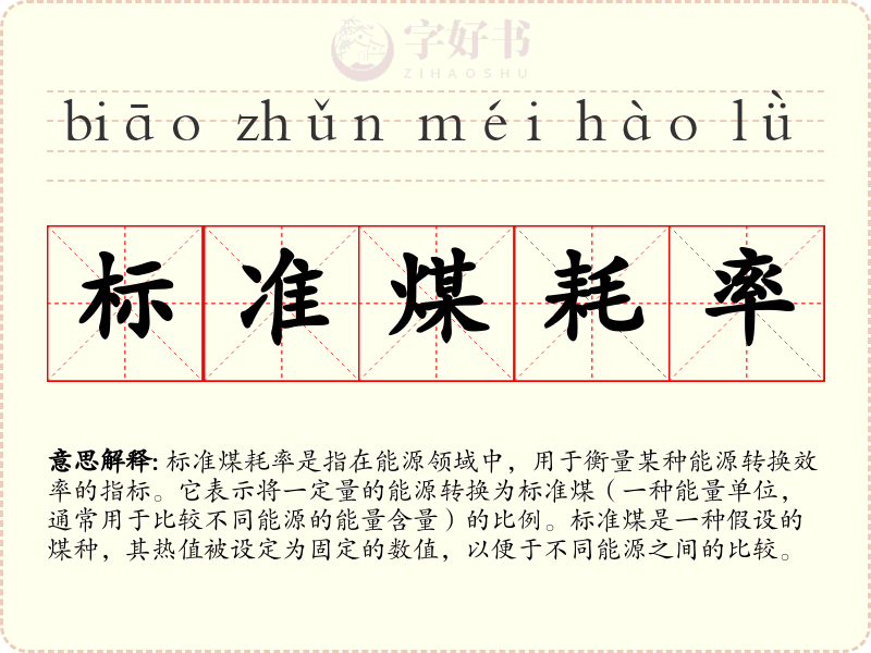 标准煤耗率