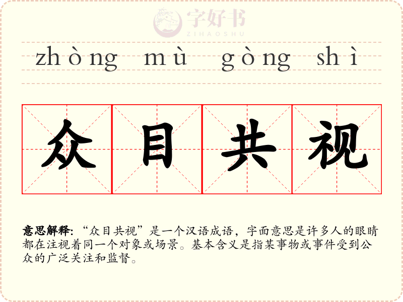 众目共视
