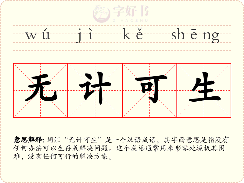 无计可生