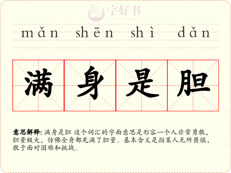 满身是胆