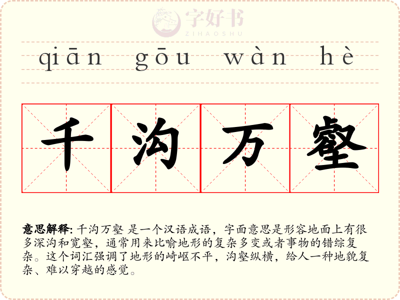 千沟万壑