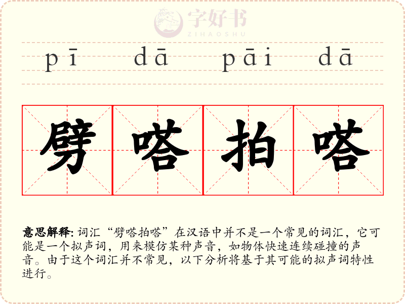 劈嗒拍嗒