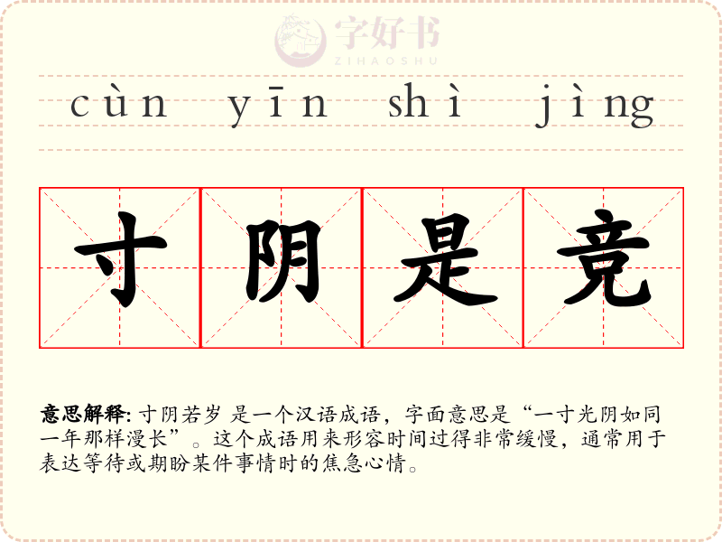 寸阴是竞