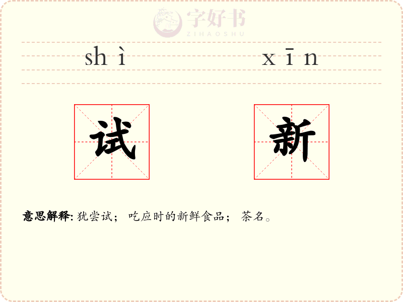 试新
