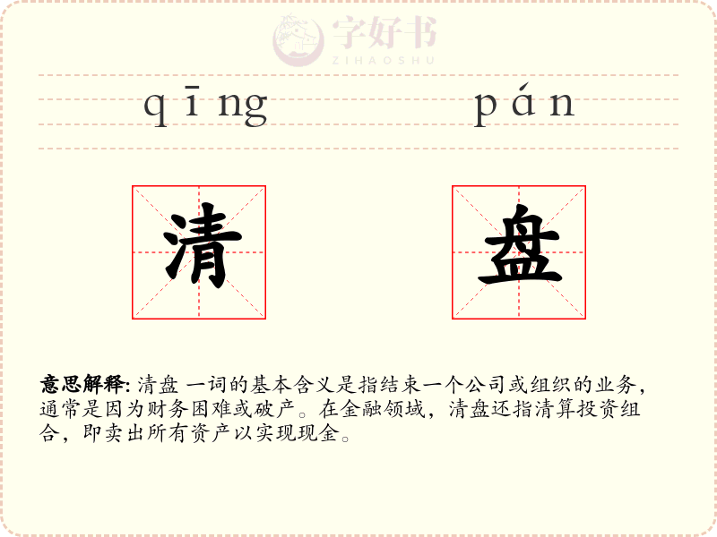 清盘