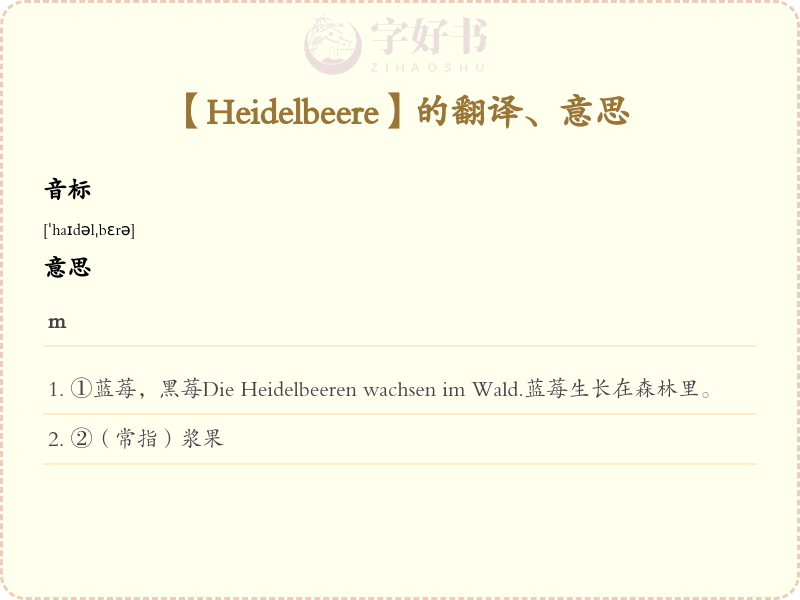 Heidelbeere