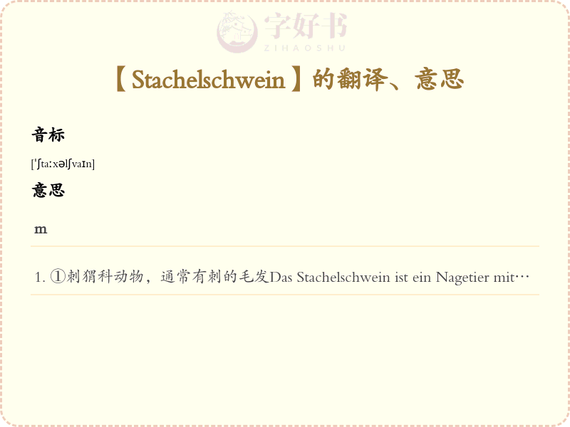 Stachelschwein