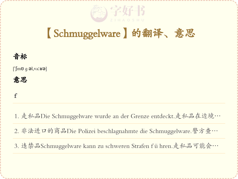 Schmuggelware