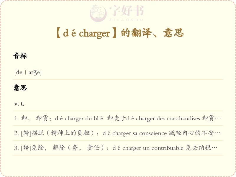 décharger