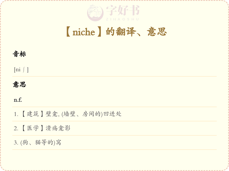 niche
