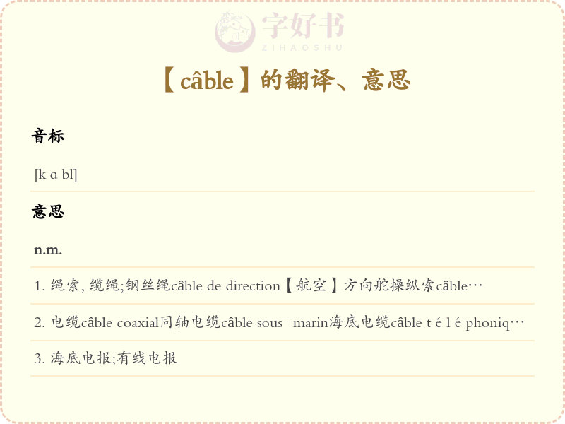 câble