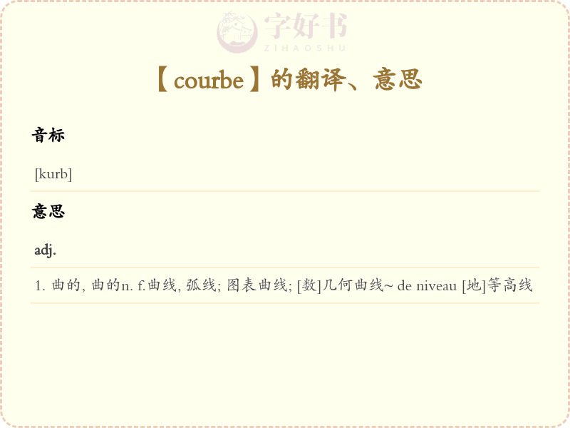 courbe
