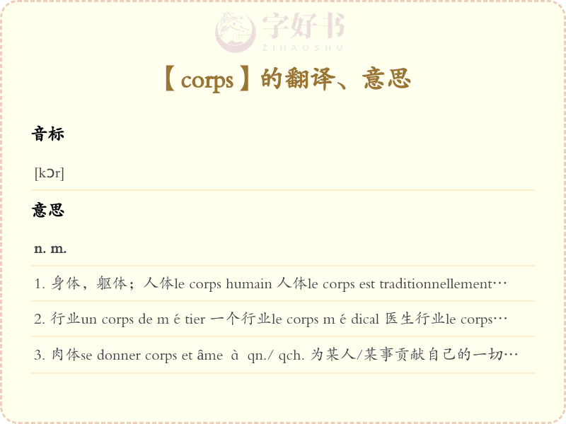corps