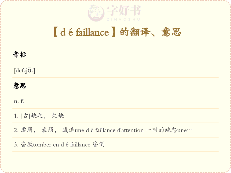 défaillance