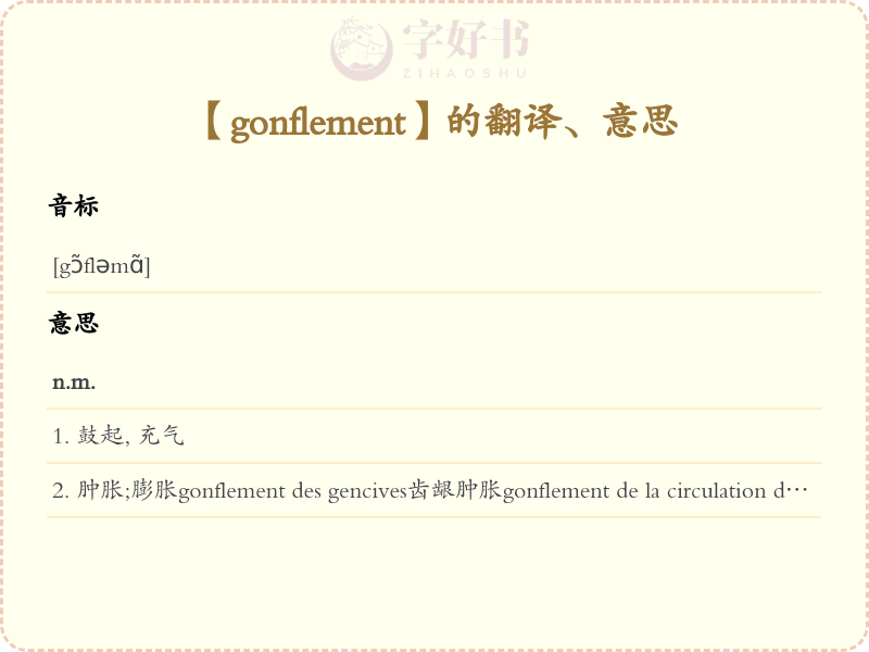 gonflement
