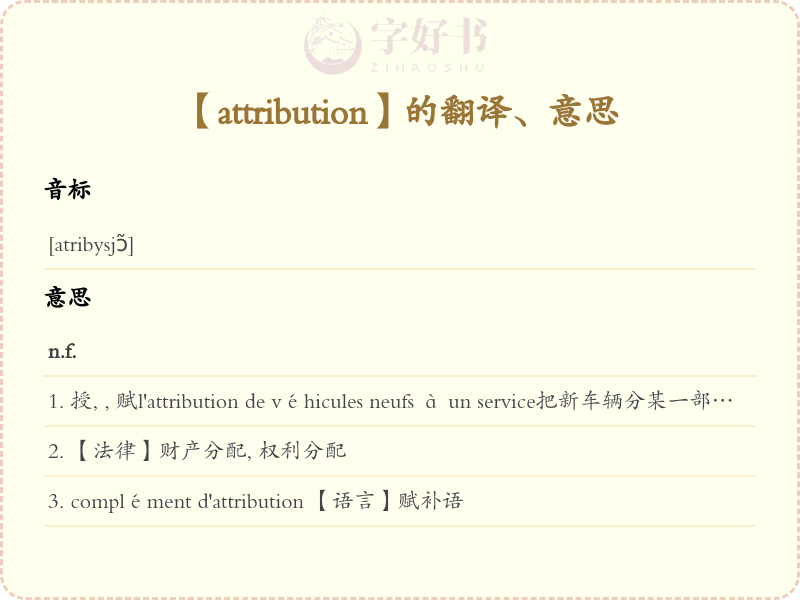 attribution