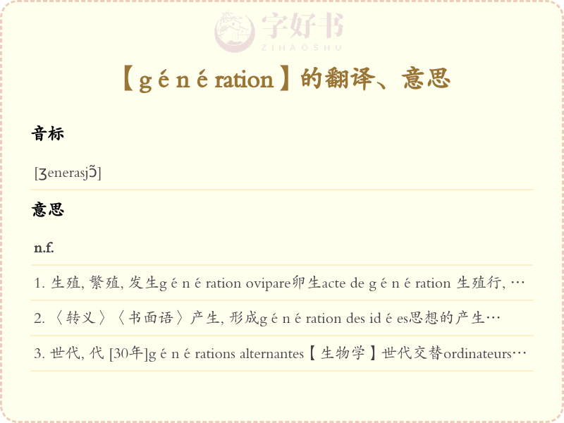 génération