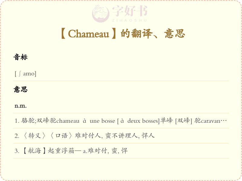 Chameau