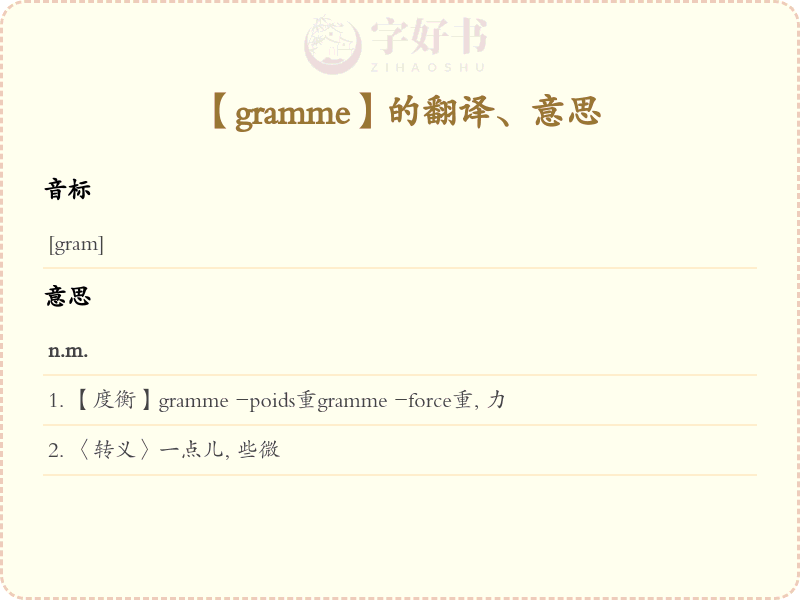 gramme