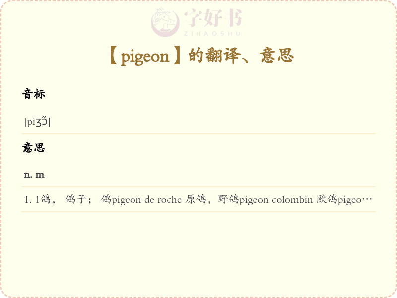 pigeon
