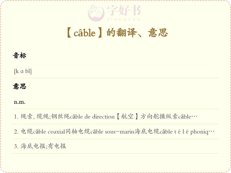 câble