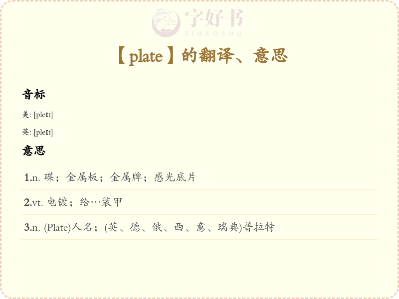 plate