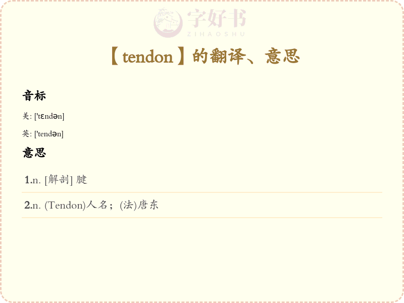 tendon