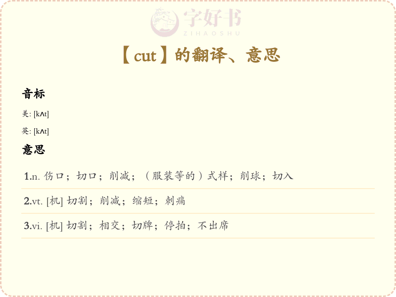 cut
