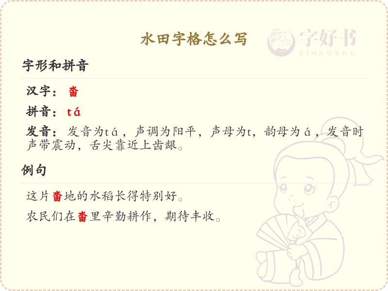 水田字格怎么写？水田字格书写技巧与步骤详解