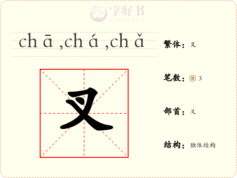叉