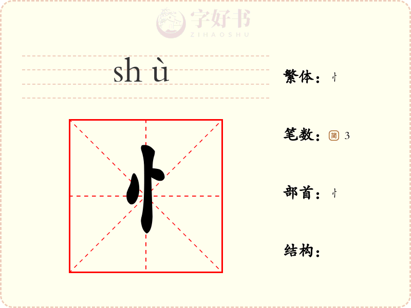 忄