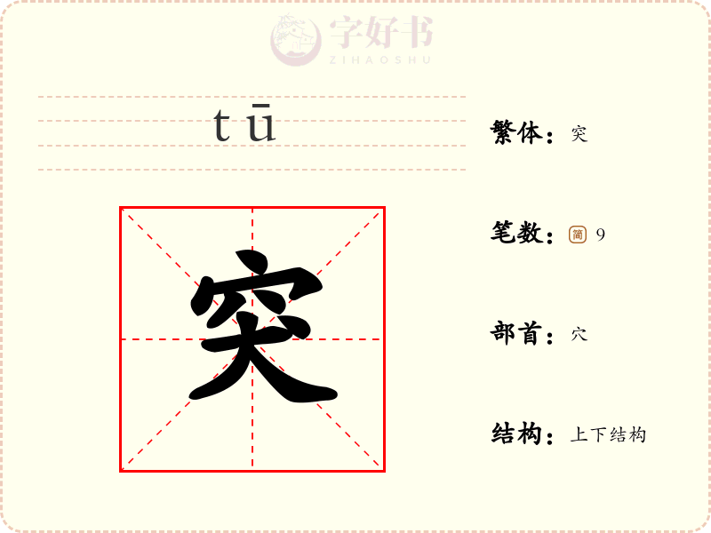 突