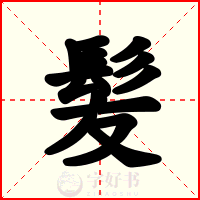 髪