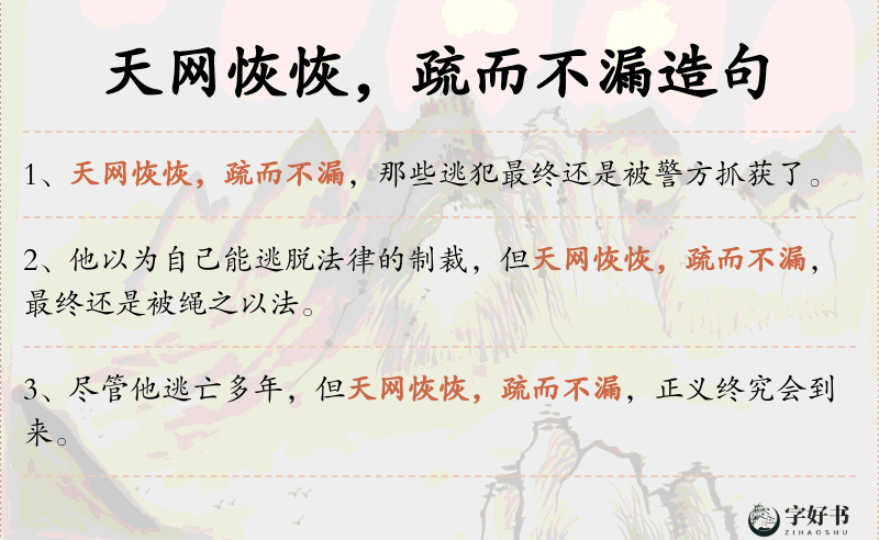 天网恢恢，疏而不漏