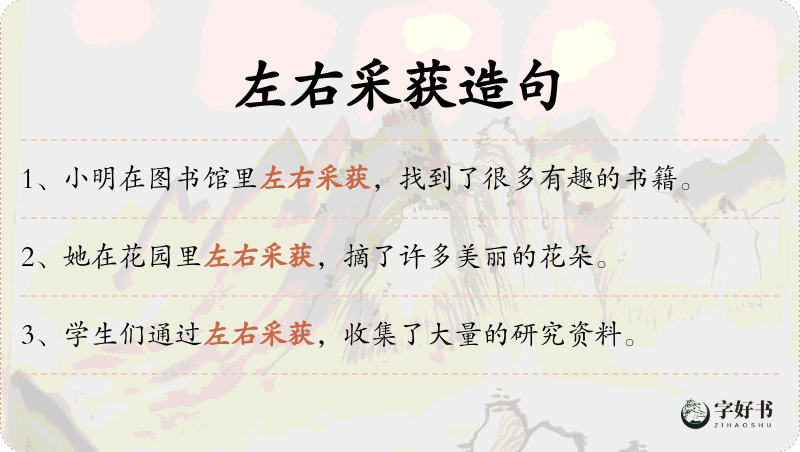 左右采获