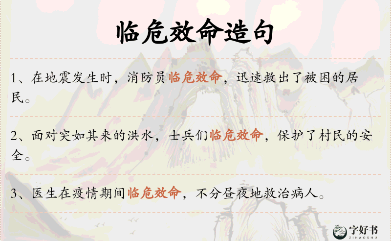 临危效命
