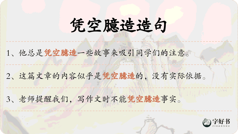 凭空臆造