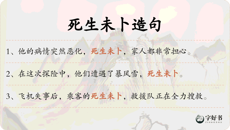 死生未卜