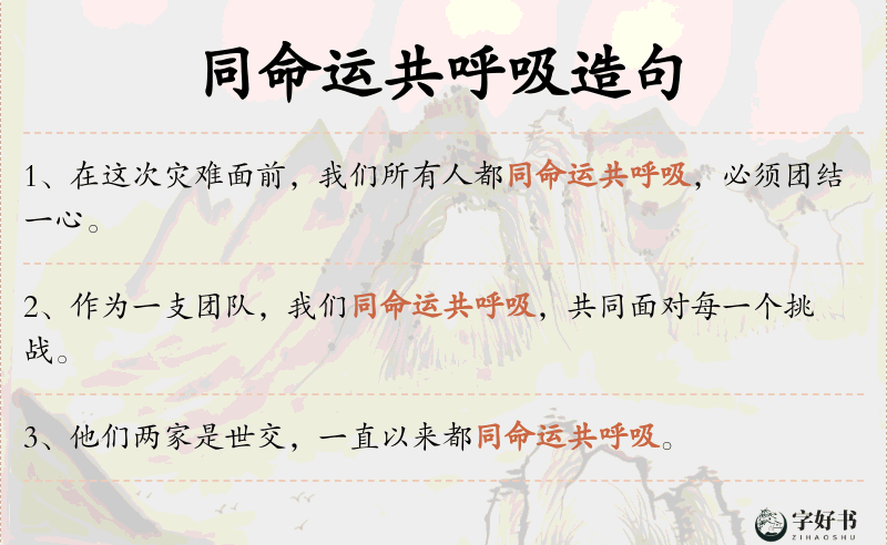 同命运共呼吸